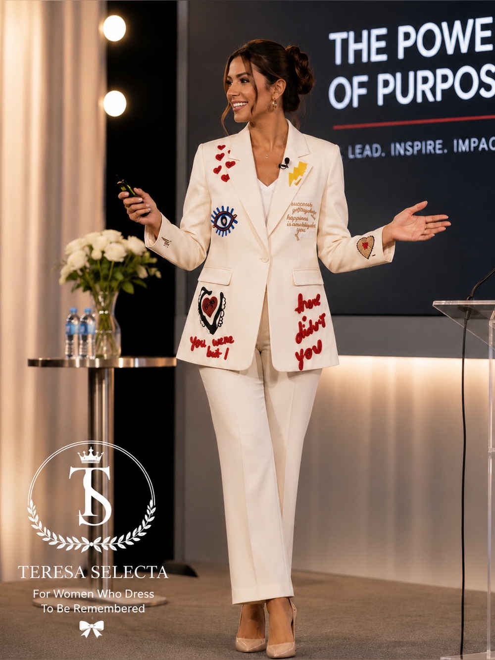 NWT Timmy Woods Beverly Hills Embroideredy Statement Blazer ❤️ Wearable Art